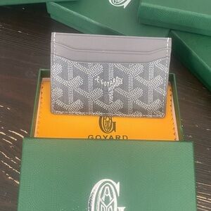 Goyard Gray Monogram Card Holder